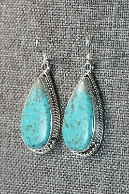 Turquoise & Sterling Silver Earrings - Sharon McCarthy - Navajo