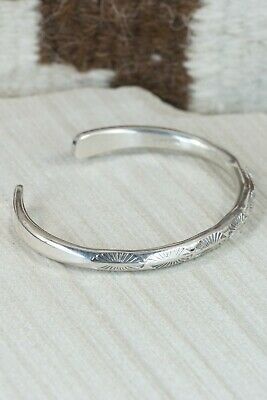 Navajo Sterling Silver Bracelet - Elaine Tahe