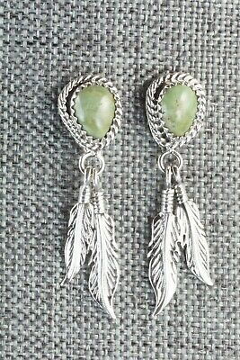 Turquoise & Sterling Silver Earrings - Angie Platero