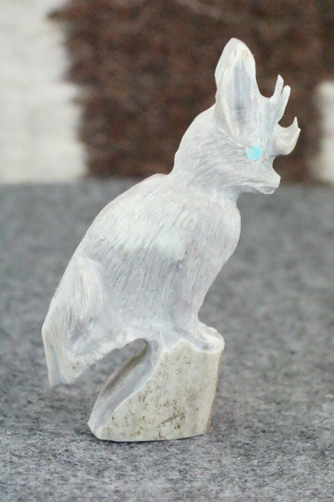 Jackalope Zuni Fetish Carving - Chris Peina - High Lonesome Trading