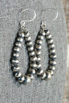 Sterling Silver Pearl Hoop Earrings - Jan Mariano