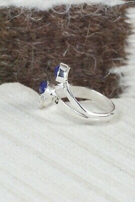 Lapis & Sterling Silver Ring - Harris Largo - Size 8
