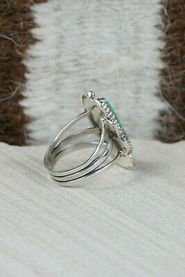 Navajo Turquoise and Sterling Silver Ring - Garrison Boyd - Size 6.5