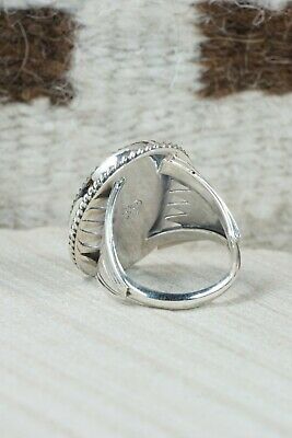 Navajo Turquoise and Sterling Silver Ring - Bobby Platero - 10.25