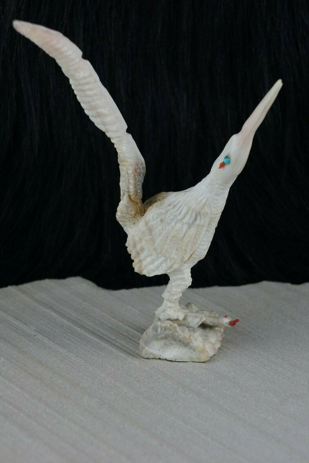 Roadrunner Zuni Fetish Carving - Faron Lowsayatee - High Lonesome Trading