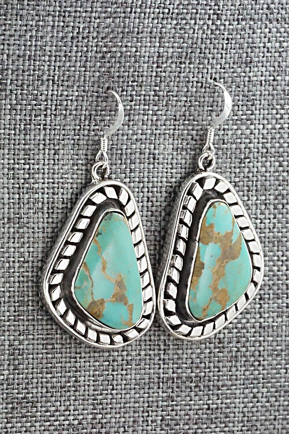 Turquoise and Sterling Silver Earrings - Sharon McCarthy