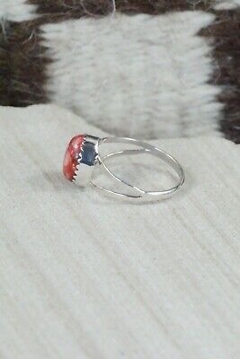 Spiny Oyster & Sterling Silver Ring - Robert Martinez - Size 7.25