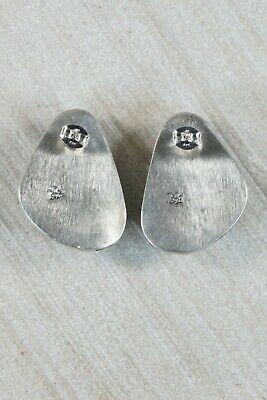 Navajo Turquoise & Sterling Silver Earrings - Sharon McCarthy - High Lonesome Trading