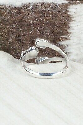 Coral & Sterling Silver Ring - Harris Largo - Size 12.5