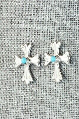 Turquoise & Sterling Silver Earrings - Bruce Chee