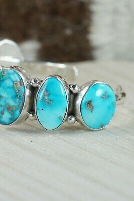 Navajo Turquoise & Sterling Silver Bracelet - Thomas Yazzie