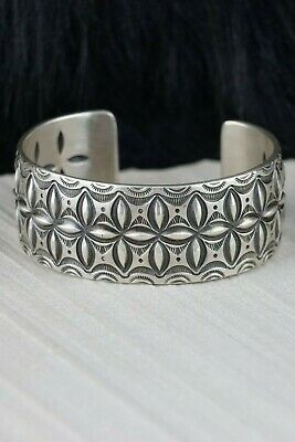 Navajo Sterling Silver Bracelet - Calvin Martinez - High Lonesome Trading