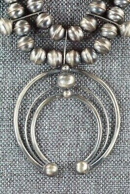 Sterling Silver Squash Blossom & Earrings Set - Phil Garcia