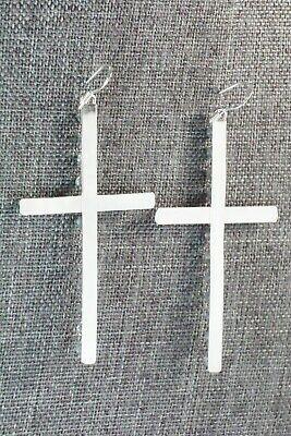 Turquoise & Sterling Silver Cross Earrings - Lorinda Edaakie - High Lonesome Trading
