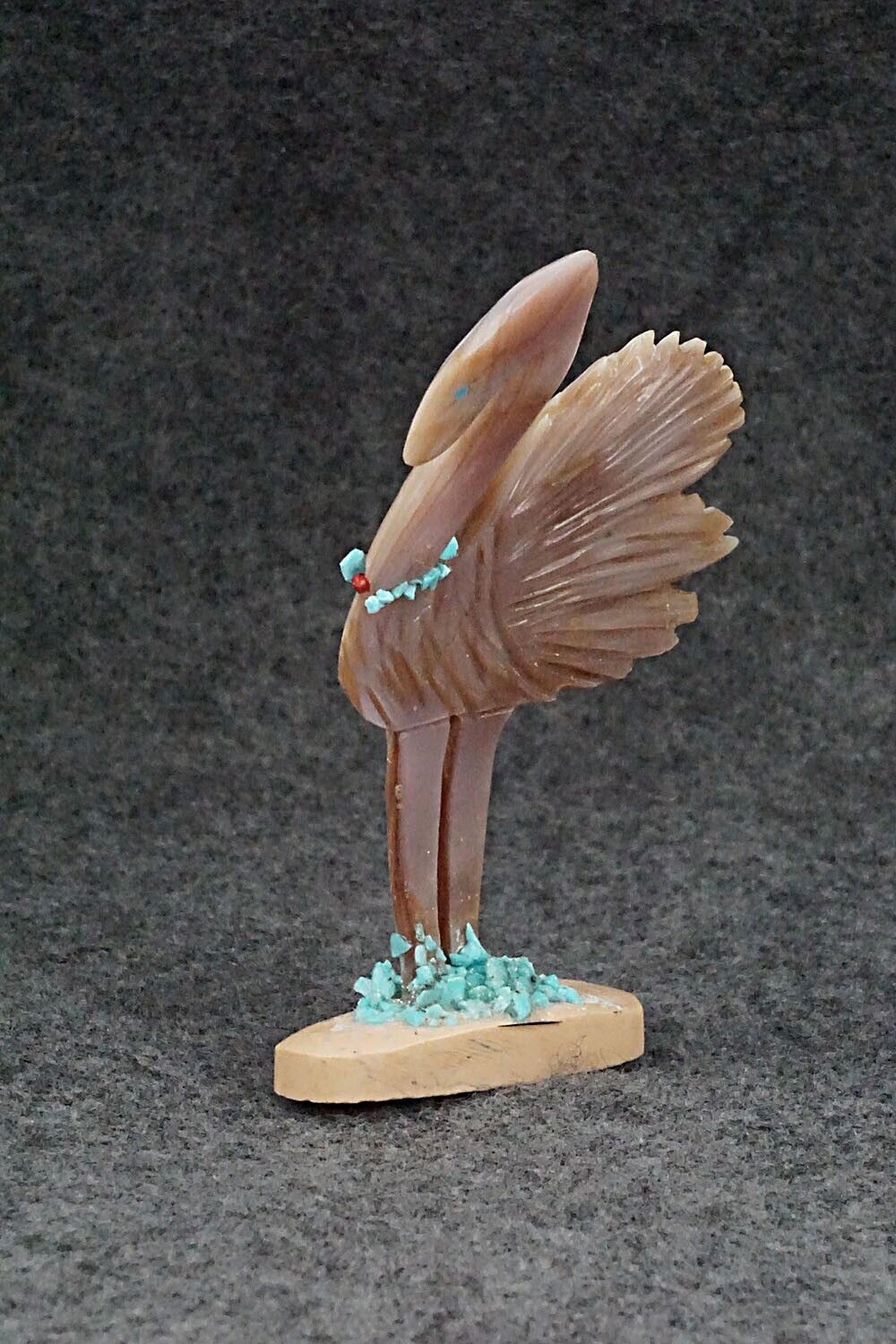 Flamingo Zuni Fetish Carving - Kevin Quam