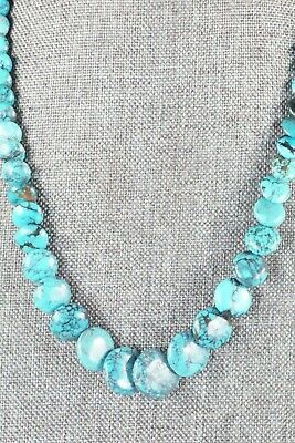 Turquoise & Sterling Silver Necklace - Native American