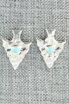 Turquoise & Sterling Silver Earrings - Mildred Parkhurst