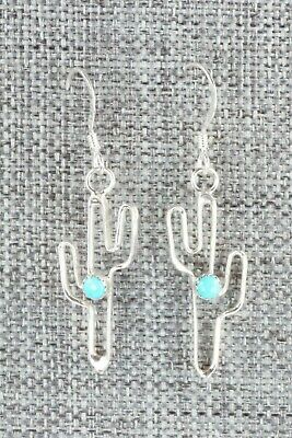 Turquoise & Sterling Silver Earrings - Marilyn Preston