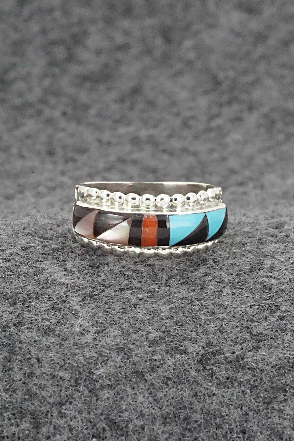 Multi Stone & Sterling Silver Ring - Rebecca Sheyka - Size 7