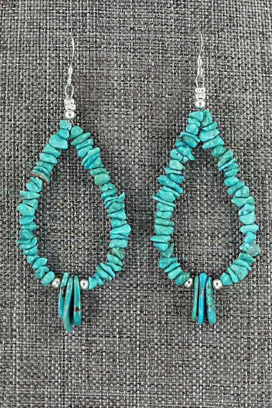 Turquoise & Sterling Silver Earrings - Tammy Nolcot