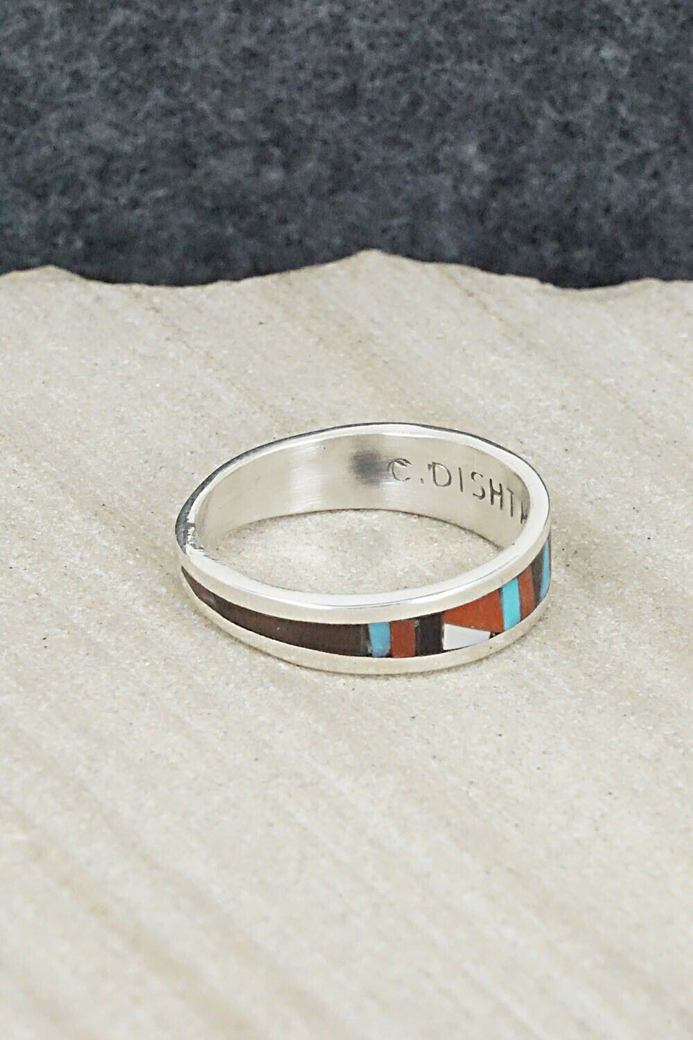 Multi Stone & Sterling Silver Ring - Charlotte Dishta - Size 8