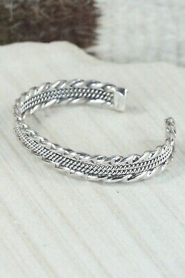 Navajo Sterling Silver Bracelet - Elaine Tahe