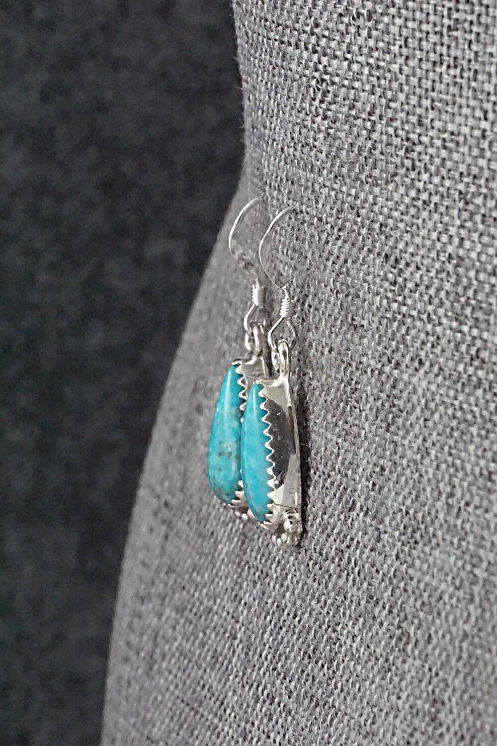 Turquoise & Sterling Silver Earrings - Emery Spencer