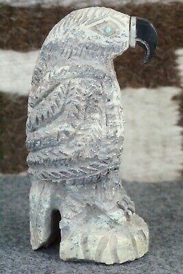 Eagle Zuni Fetish Carving - Jon Quam - High Lonesome Trading