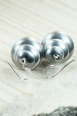 Sterling Silver Navajo Pearl Earrings - Preston Haley