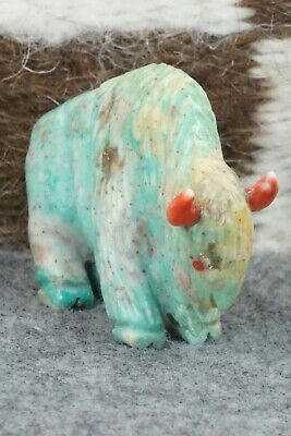 Buffalo Zuni Fetish Carving - Andres Quandelacy