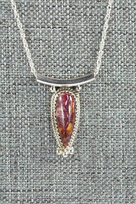 Spiny Oyster & Sterling Silver Necklace - Sharon McCarthy