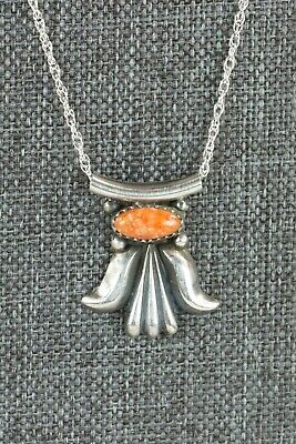 Navajo Spiny Oyster & Sterling Silver Necklace - Sharon McCarthy
