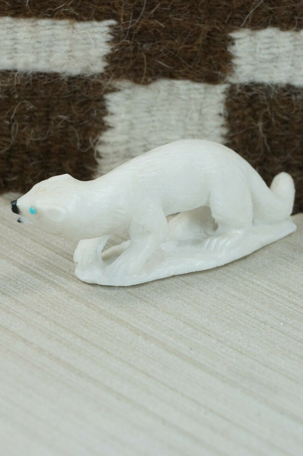 Mink Zuni Fetish Carving - Derrick Kaamasee