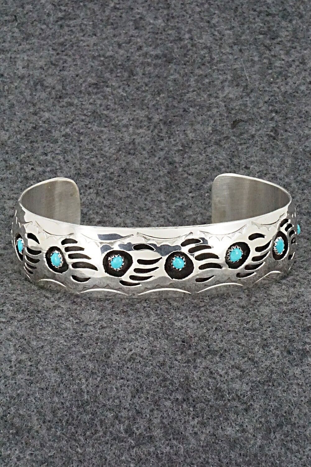 Turquoise & Sterling Silver Bracelet - Pearlene Spencer