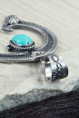 Turquoise & Sterling Silver Pendant - Kevin Billah