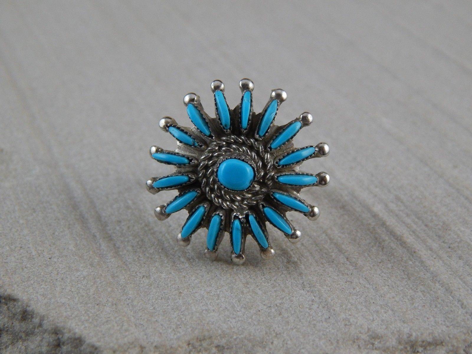 Zuni Sterling Silver & Turquoise Bracelet & Ring - Evangeline Wyaco - High Lonesome Trading