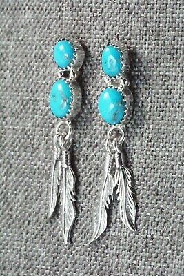 Turquoise & Sterling Silver Earrings - Annie Spencer