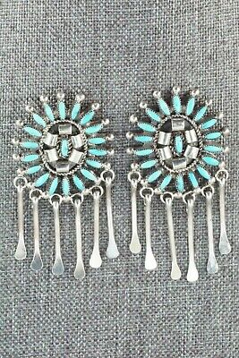 Turquoise & Sterling Silver Earrings - Amy Peynetsa