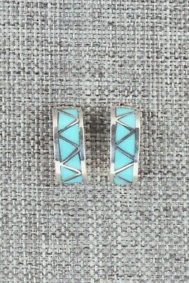 Turquoise & Sterling Silver Earrings - Tina Gasper