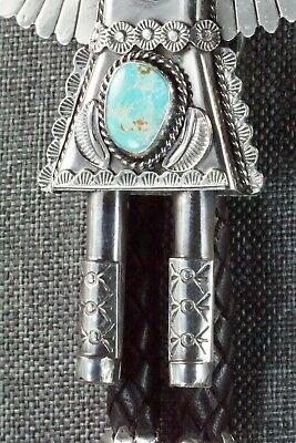 Turquoise & Sterling Silver Bolo Tie - Garret Hale