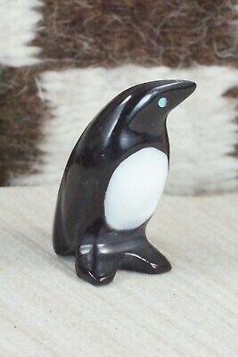 Penguin Zuni Fetish Carving - Calvert Bowannie - High Lonesome Trading