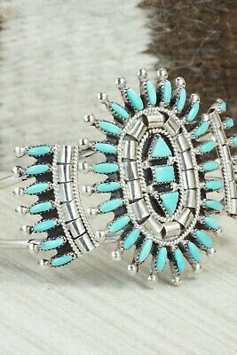 Turquoise & Sterling Silver Bracelet - Evonne Hastito