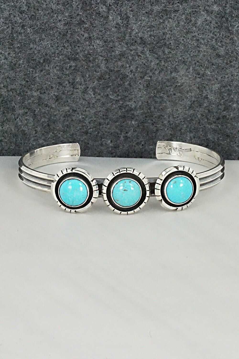 Turquoise & Sterling Silver Bracelet - Amos Begay