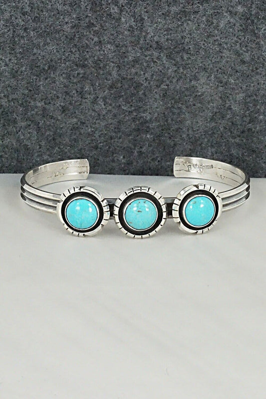 Turquoise & Sterling Silver Bracelet - Amos Begay