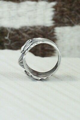 Navajo Sterling Silver Ring - Delbert Gordon - Size 10.5