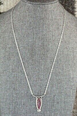 Spiny Oyster & Sterling Silver Necklace - Sharon McCarthy