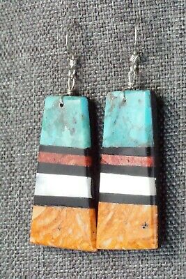 Multi Stone & Sterling Silver Earrings - Torevia Crespin