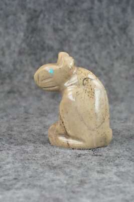 Mountain Lion Zuni Fetish Carving - Gilbert Lonjose