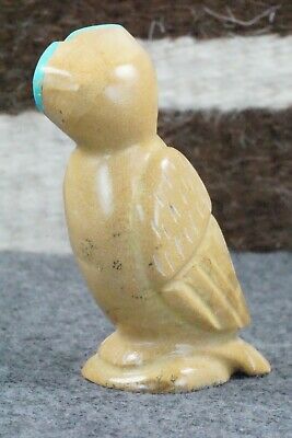 Owl Zuni Fetish Carving - Enrike Leekya
