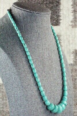 Turquoise & Sterling Silver Necklace - Louise Joe